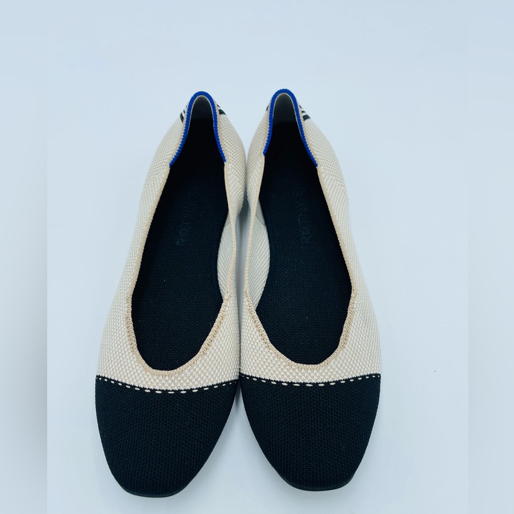 Rothy’s The Tuxedo Square Toe Color-Block Flat - image 4